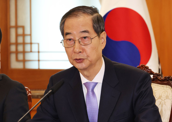 ▲ 직무 복귀한 한덕수 대통령 권한대행, 국무위원 간담회 개최. /뉴시스