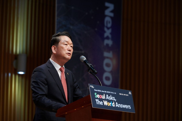 ▲ 김태수 위원장이 포럼에서 축사를 하고 있다.