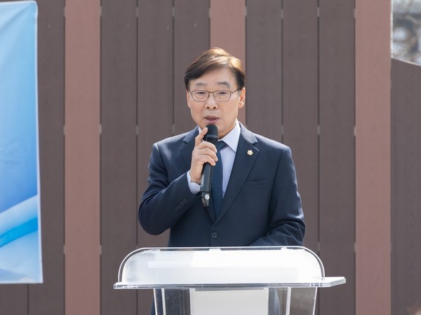 ▲ 축사를 하고 있는 김병전 의장.