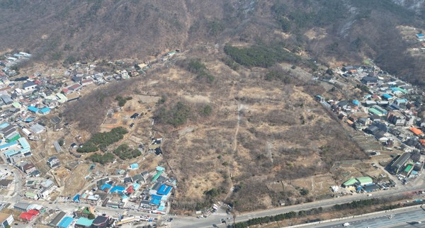 ▲ 사업대상지 위치도(캠프콜번 도시개발사업).
