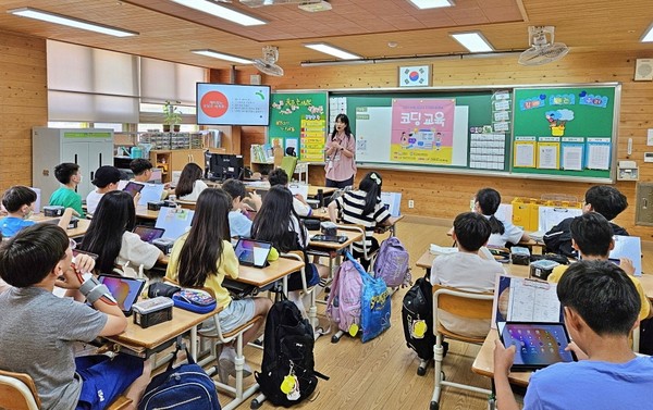 ▲ 디지털역량 미래교육 추진 사진.