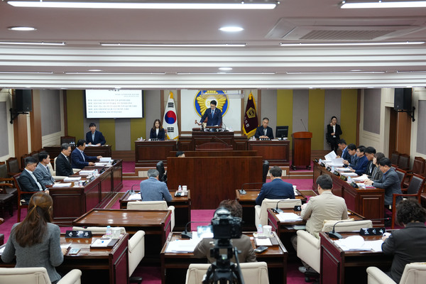 ▲ 제185회 임시회 폐회 모습.