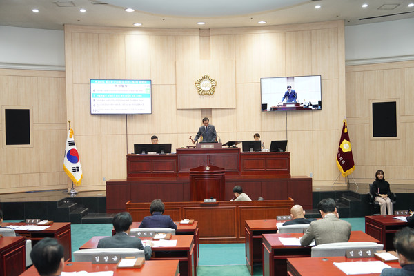 ▲ 동대문구의회 제341회 임시회 개회 모습.