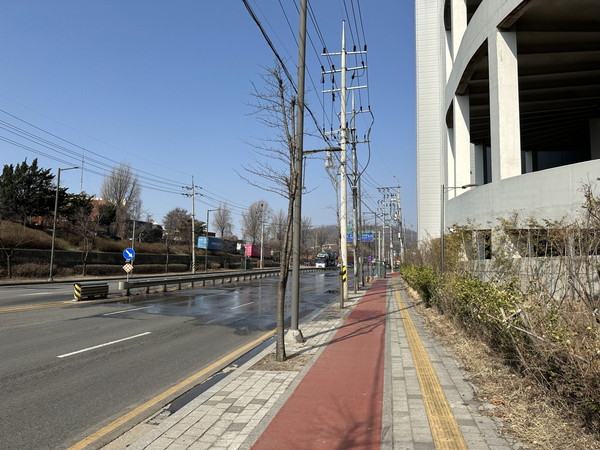 ▲ 의왕시 클린로드 시스템 가동 모습.