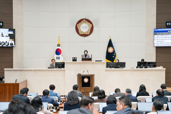 ▲ 용인특례시의회 제292회 임시회 제2차 본회의 전경.