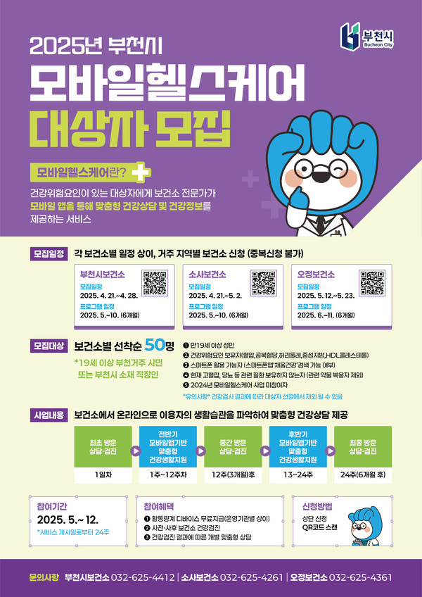 ▲ 모바일 헬스케어 홍보 포스터.