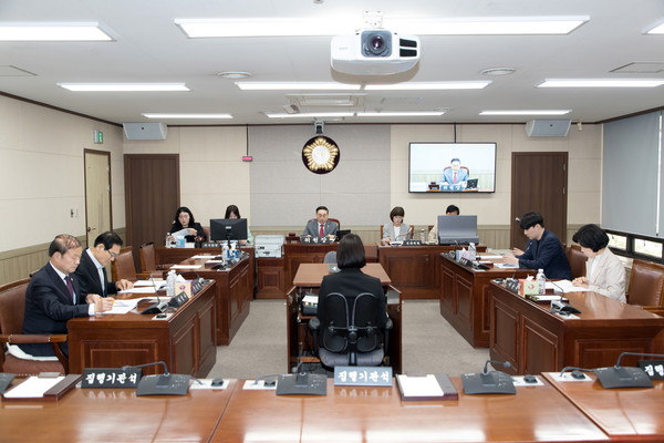 ▲ 영등포구의회 운영위원회 회의 개최 모습.