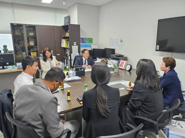 ▲ 기후·환경·에너지 국제 전문가 정담회 개최 모습.