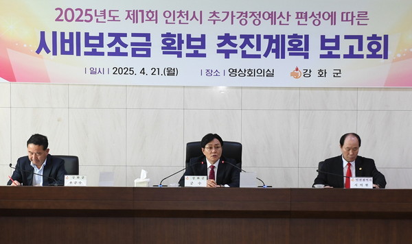 ▲ 시비보조금 확보 추진계획 보고회.