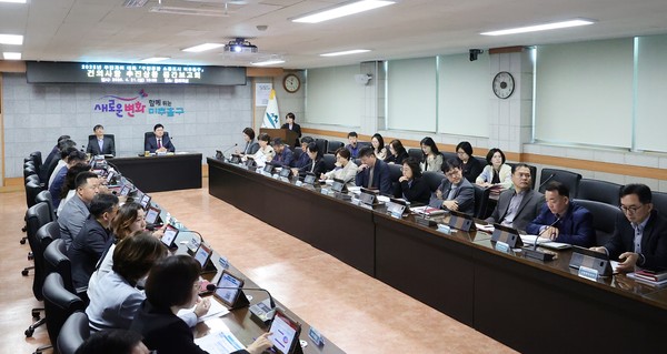 ▲ 상반기 주민과의 대화 건의 사항 중간 보고회.