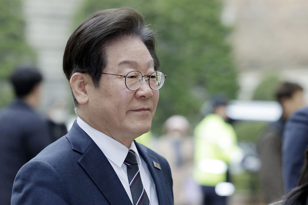 ▲ 공판 출석하는 이재명 대표. /뉴시스