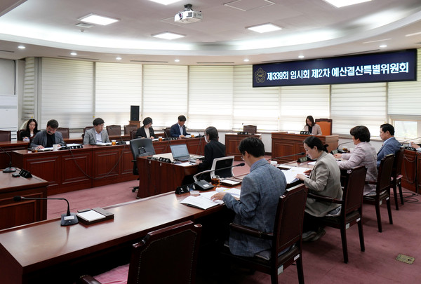 ▲ 하남시의회 제339회 임시회 제2차 예산결산특별위원회.