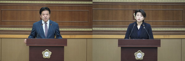 ▲ 신종갑 의원(왼쪽)과 차해영 의원(오른쪽).