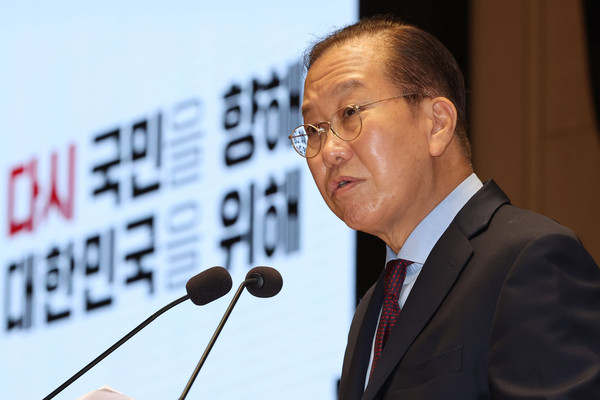 ▲ 발언하는 권영세 비대위원장. /뉴시스