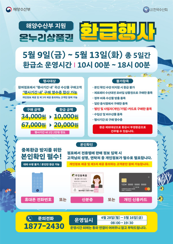 ▲ 시흥시 '온누리상품권 환급행사' 포스터.