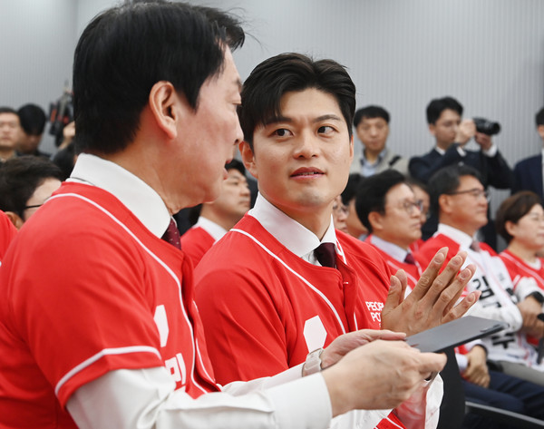 ▲ 국민의힘 비상대책위원장으로 내정된 김용태 국민의힘 중앙선거대책위원회 공동선거대책 위원장. /뉴시스