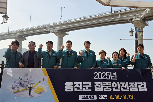 ▲ 덕적소야교 집중안전점검 부단체장 현장점검 추진 단체사진.