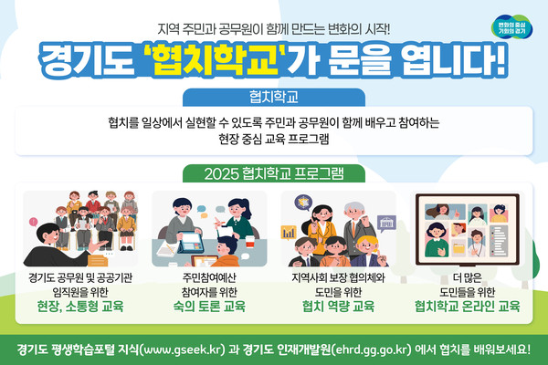 ▲ 경기도 '협치학교' 홍보물.