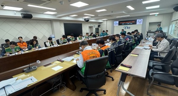 ▲ 파주시 2025년 재난대응 안전한국훈련 사전회의 개최 모습.