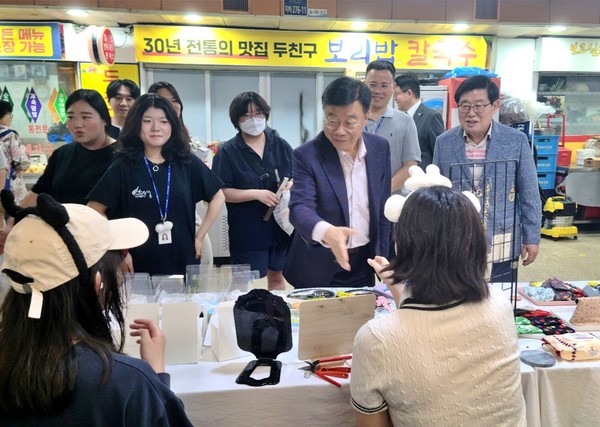 ▲ 일하루 일일마켓 운영 사진.