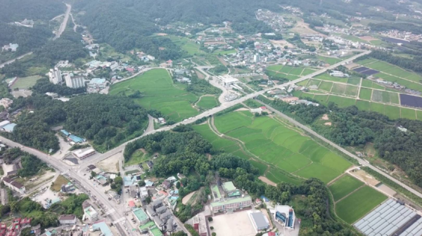 ▲ 이천시 신둔도예촌 역세권 개발사업지 전경.