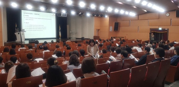 ▲ 부평구, 2025년 장기요양기관 종사자 교육 실시 모습.