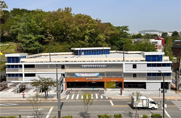 ▲ 경안근린공원 공영주차장.