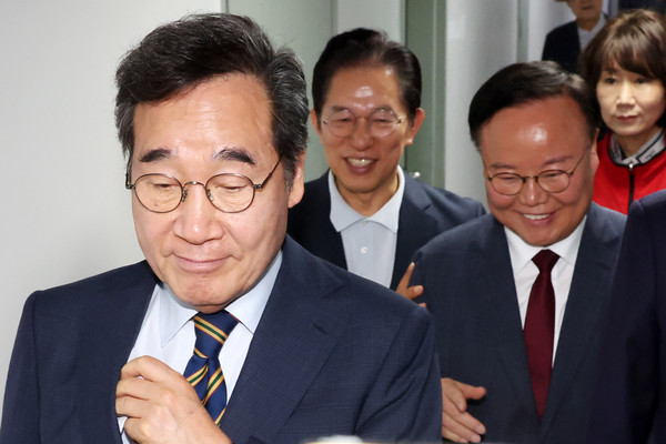 ▲ 기자회견 마친 이낙연. /뉴시스