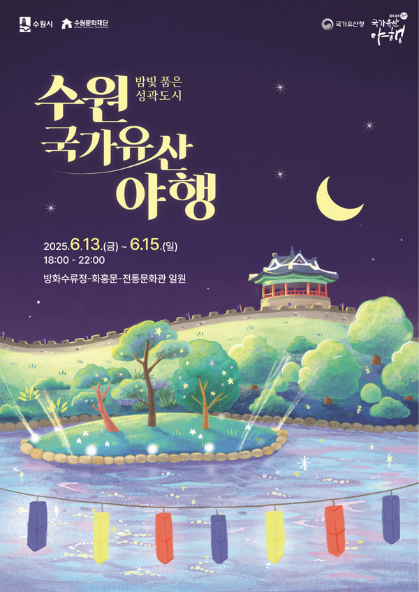 ▲ '밤빛 품은 성곽도시, 2025 수원 국가유산 야행' 포스터.