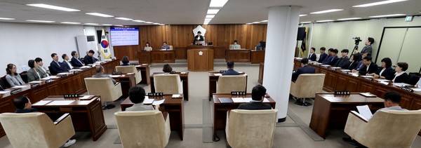▲ 계양구의회 제260회 제1차 정례회 본회의 전경.