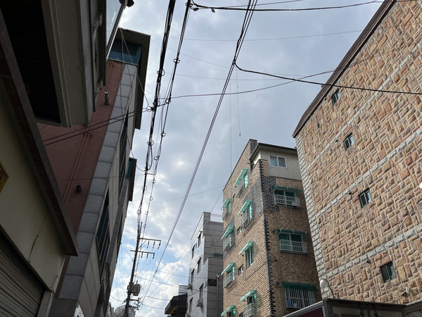 거미줄 같은 전깃줄 정비