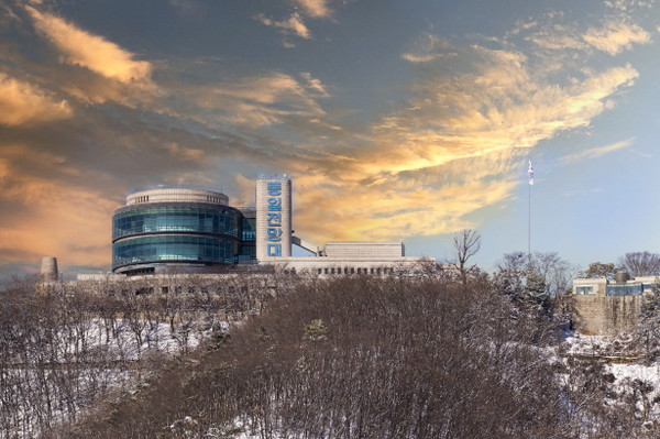 ▲ 오두산통일전망대 전경.