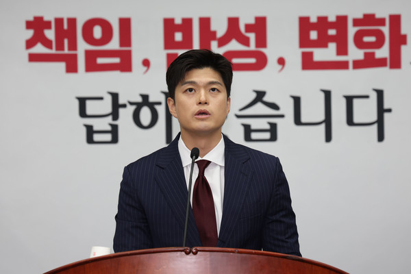 ▲ 발언하는 김용태 비상대책위원장. /뉴시스
