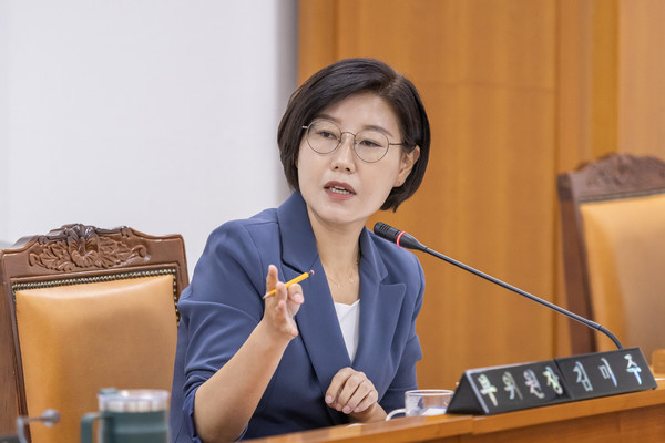 ▲ 김미주 의원이 제336회 정례회 행정기획위원회 회의에서 발언하고 있다.