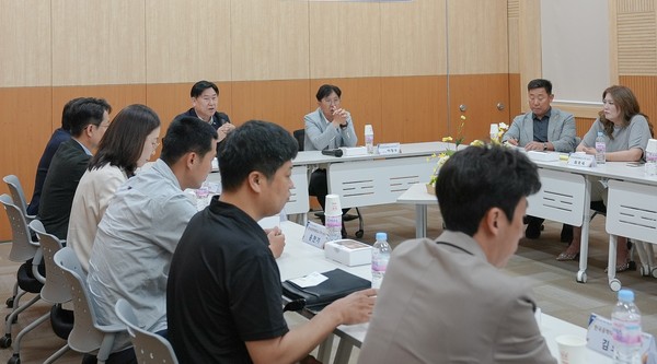 ▲ 시흥도시공사, 지역경제 활성화 및 발전을 위한 간담회.