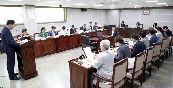 ▲ 제393회 제1차 정례회 예산결산특별위원회.