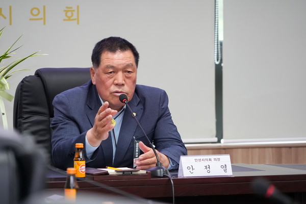 ▲ 안정열 안성시의장.