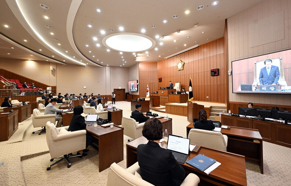 ▲ 의정부시의회 제337회 제1차 정례회 제2차 본회의 전경.