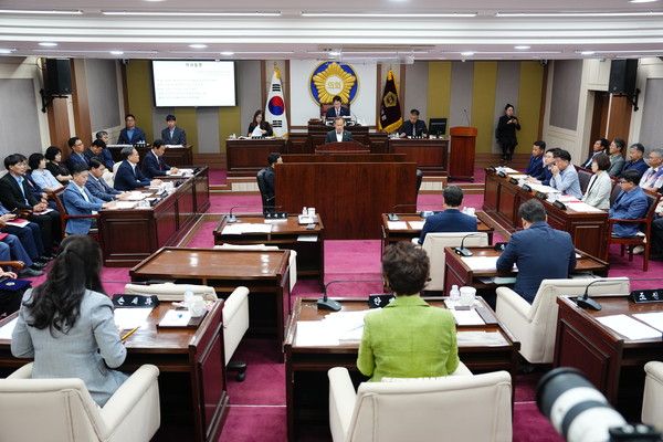 ▲ 포천시의회 제186회 정례회 제3차 본회의 전경.