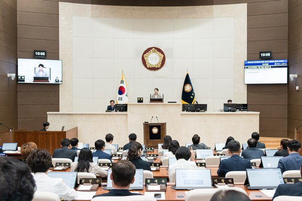 ▲ 용인특례시의회 제293회 제1차 정례회 제3차 본회의 전경.