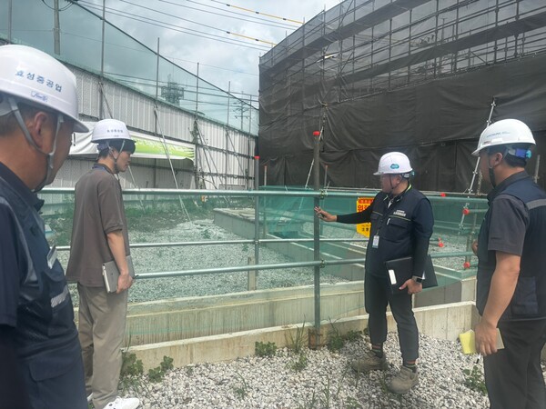 ▲ 평택시 산업재해 예방 민관합동점검 실시 모습.