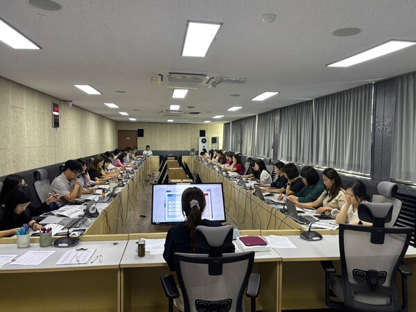 ▲ 여주시 재물조사 실무 교육 진행 모습.