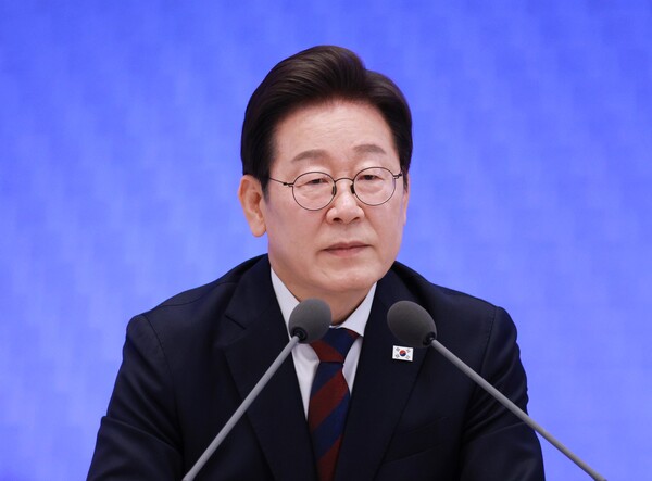 ▲ 취임 30일 기자회견 하는 이재명 대통령. /뉴시스