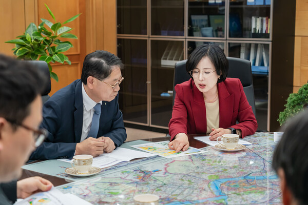▲ SH공사 황상하 사장과 면담.
