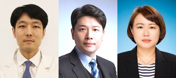 ▲ (왼쪽부터) 분당서울대병원 성형외과 정재훈 교수, 호남대학교 강효진 교수, 동국대학교 이주희 교수.
