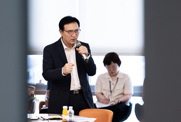 ▲ 임태희 경기교육감, 道교육청 직속기관장 2분기 협의회 참석 모습.
