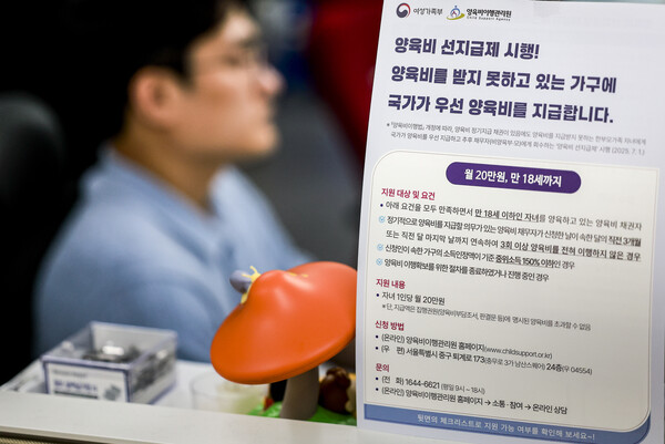▲ 1일 서울 중구 양육비이행관리원 양육비선지급부에서 직원들이 업무를 보고 있다. /뉴시스