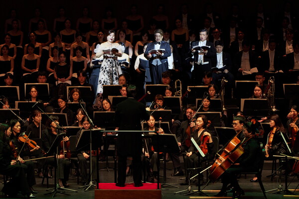 ▲ 용인시립합창단 Verdi Requiem 공연 모습.