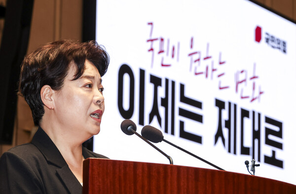 ▲ 국민의힘 윤희숙 혁신위원장. /뉴시스