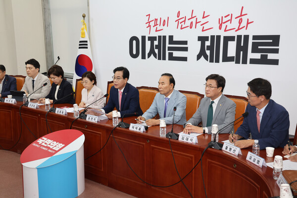 ▲ 발언하는 송언석 비상대책위원장. /뉴시스